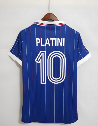 Maillot vintage Equipe de France 1982 Platini